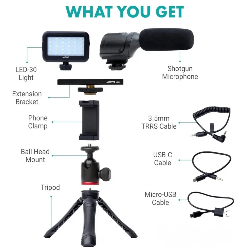 MOVO Vlog Accessory Set